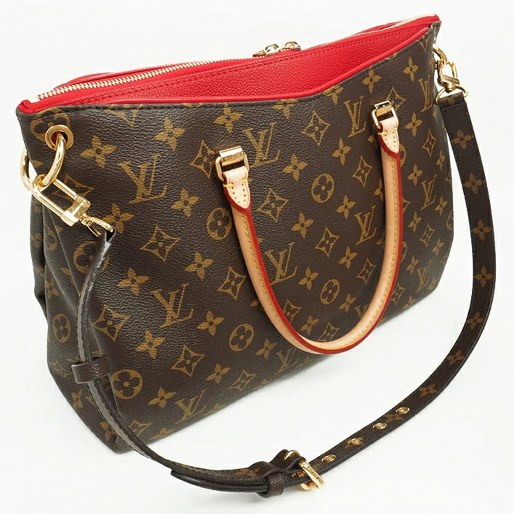 Louis Vuitton Pallas Monogram Handbag Cerise Red - Picture 2 of 6